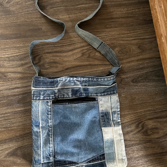 Denim purse with heart - Picture 2 of 3
